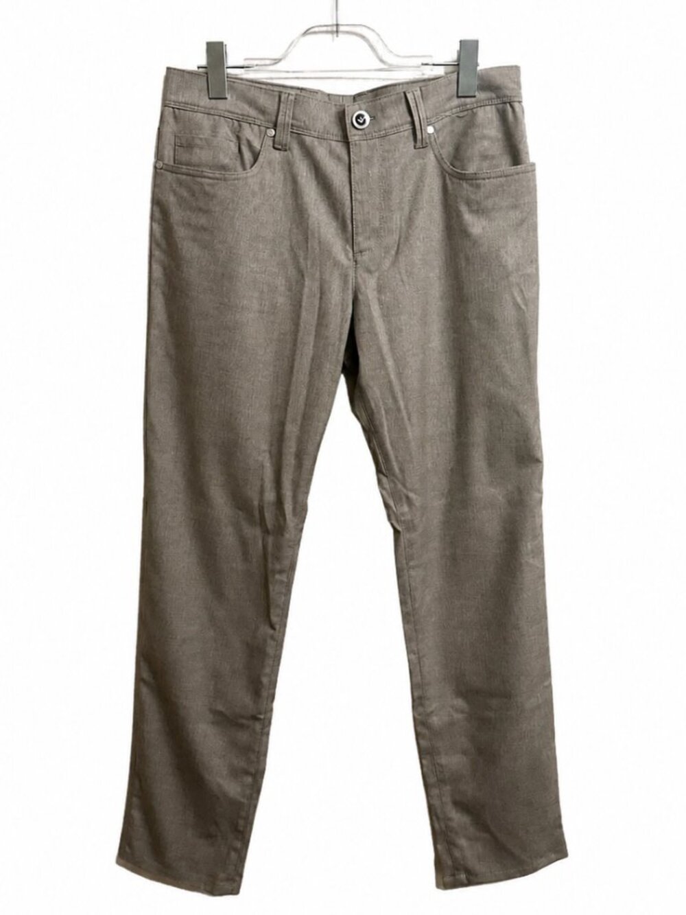 Alberto Pipe Regular Fit Men's 33x32 Taupe Performance 5-Pocket Pants
